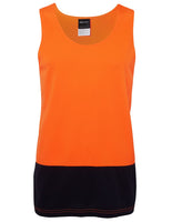 JBs Hi Vis Trade Singlet Orange Navy