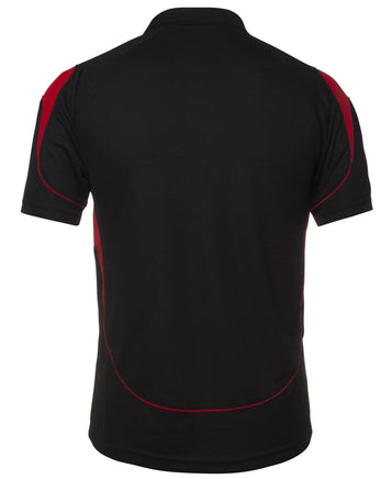 PODIUM Bell SS Polo Black Red