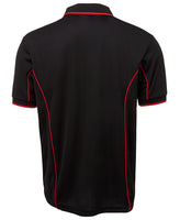 PODIUM Piping SS Polo Black Red