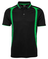 PODIUM Swirl Polo Black Green
