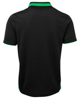 PODIUM Swirl Polo Black Green