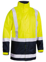 BISLEY Taped Hi Vis Rain Shell Jacket