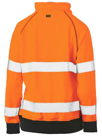 BISLEY Womens Taped Hi Vis Fleece Orange