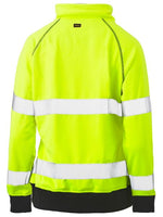 BISLEY Womens Taped Hi Vis Fleece Yellow
