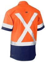 BISLEY X Taped Hi Vis SS Utility Shirt O/N