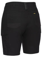 BISLEY Womens Flx & Move Cargo Short Black