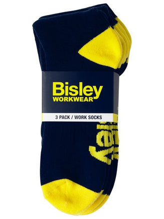 BISLEY Work Socks Navy (3pk)