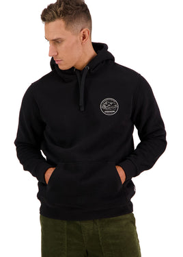 SWANNDRI Medina Printed Fleece Hoodie Black