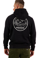 SWANNDRI Medina Printed Fleece Hoodie Black