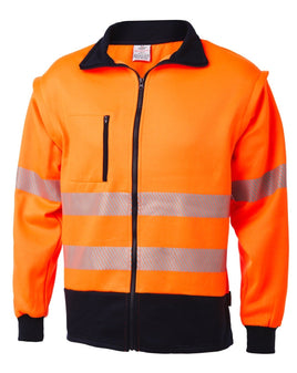 Daneunder Orange Hi Vis Jacket / Vest (showing Jacket option)