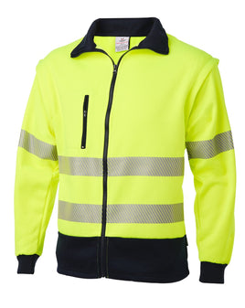 Daneunder Yellow Hi Vis Jacket / Vest (showing Jacket option)