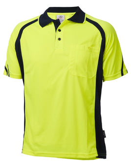 DANEUNDER Stripe Polo Yellow