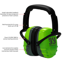 ESKO Max33 Folding Earmuff Class 5 33dB