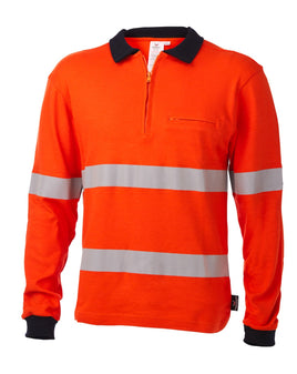 DANEUNDER FR LS Hi Vis Polo Short Back