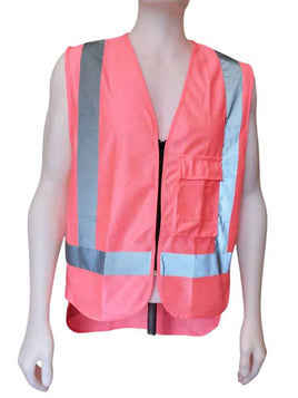 DANEUNDER Hi Vis Safety Vest Pink