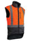 STYX MILL Oilskin Orange Fur Lined Vest