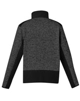 SYZMIK Streetworx Knit Zip Pullover Gunmetal