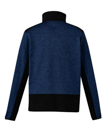 SYZMIK Streetworx Knit Zip Pullover Navy