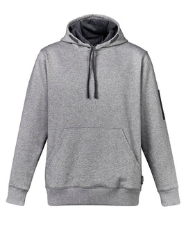 SYZMIK Multi Pocket Hoodie Grey Marle