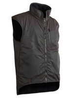 STYX MILL Oilskin Brown Fur Lined Vest