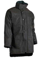 STYX MILL Oilskin Brown Wool Lined Pursuits Coat